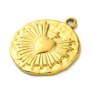 Ion Plating(IP) 304 Stainless Steel Pendants STAS-K293-08G-2