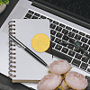 Plastic Self Adhesive Gold Foil Embossed Stickers DIY-WH0211-233-6