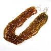 Baking Paint Transparent Glass Beads Strands LS-DGLA-A035-T10mm-A05-2