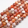 Natural Fire Crackle Agate Beads Strands G-L084-14mm-04-1