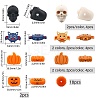 CHGCRAFT 8 Style Halloween Theme Food Grade Eco-Friendly Silicone Beads SIL-CA0001-68-2