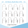 12 Styles Stainless Steel Wire Knitting Needles DIY-AR0004-93B-2