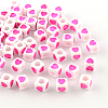 Opaque Acrylic European Beads OPDL-S078-07-1