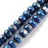 Electroplated Non-magnetic Synthetic Hematite Beads Strands G-G862-02E-1