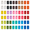  120Pcs 15 Colors Column Rack Plating Spray Painted Alloy Beads for Jewelry Making FIND-TA0002-74-2