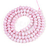 Anti-Tarnish Electroplate Rondelle Glass Beads Strands EGLA-T021-4mm-17-03-2