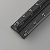 Aluminum Alloy Three Edge Ruler AJEW-WH0248-367-2