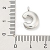 Rack Plating Brass Balloon Letter Pendants KK-C050-01P-C-3