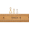 Brass Ice Pick Pinch Bails KK-TA0007-51-7