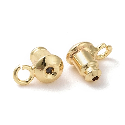 Rack Plating Brass Ear Nuts X-KK-C236-01B-1