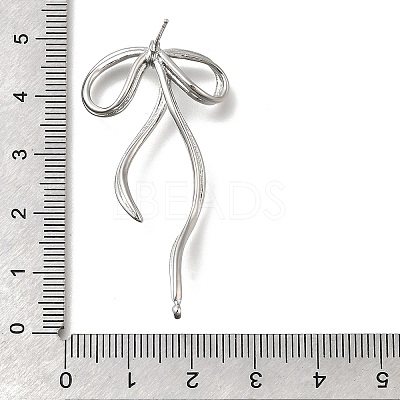 Brass Stud Earring Finding KK-U061-14A-P-1