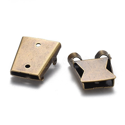 Iron Bolo Tie Slide Clasp IFIN-F162-01A-AB-1