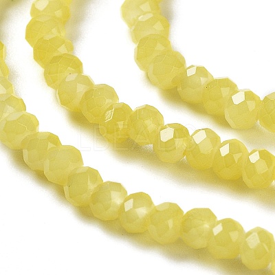 Baking Paint Imitation Jade Glass Bead Strands DGLA-A034-J2MM-A24-1