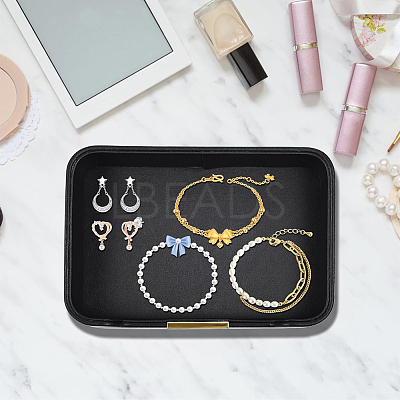 PU Leather Jewelry Display Plate ODIS-WH20013-02B-1