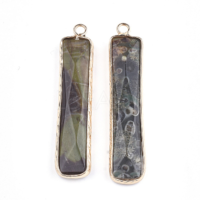 Natural Ocean Jasper Pendants X-G-S344-23A-1