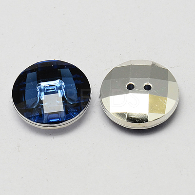 Taiwan Acrylic Rhinestone Buttons BUTT-F022-10mm-17-1