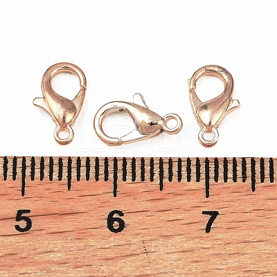 Zinc Alloy Lobster Claw Clasps E103-RG-1
