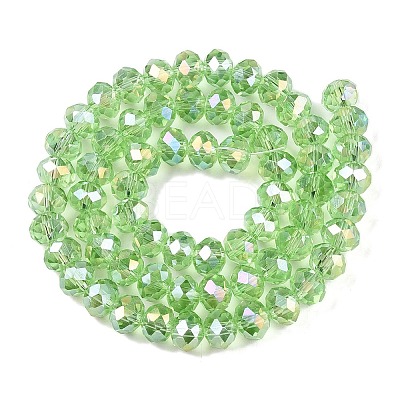 Electroplate Glass Beads Strands X-EGLA-A044-T8mm-B09-1