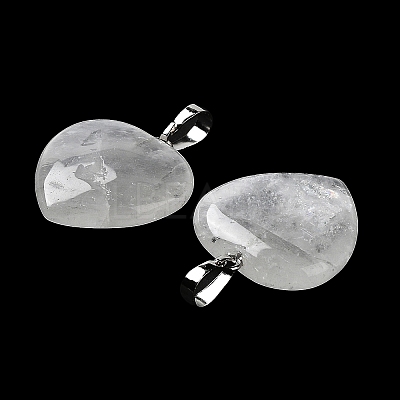 Natural Quartz Crystal Pendants G-E467-03H-FF-1