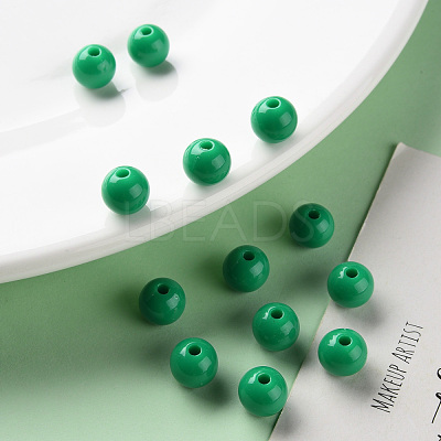 Opaque Acrylic Beads MACR-S370-C8mm-24-1