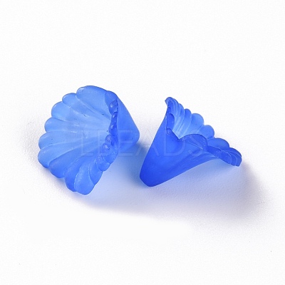 Frosted Acrylic Bead Caps MACR-S371-10A-751-1