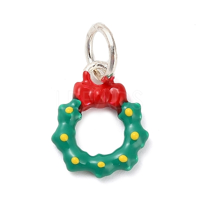 Christmas Themes Alloy Enamel Charms FIND-I063-01H-1