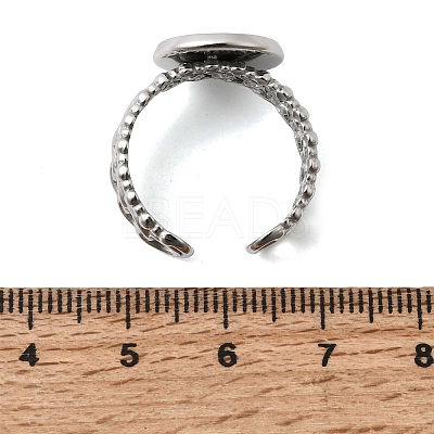 Curb Chains Shapes 304 Stainless Steel Ring Components STAS-P454-04C-P-1
