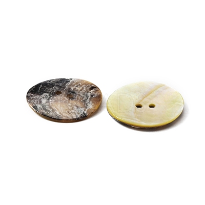 Natural Akoya Shell Buttons BUTT-WH0015-64C-1