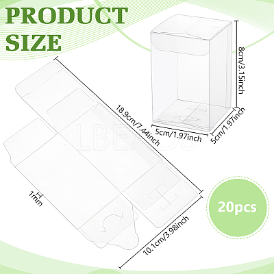 Rectangle PVC Packaging Boxes CON-WH0099-30C-1