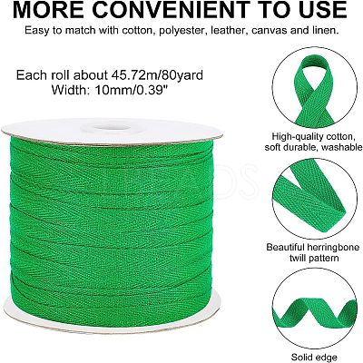 Cotton Twill Tape Ribbons OCOR-WH0058-35F-1