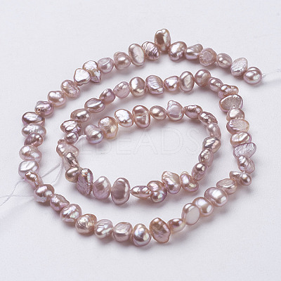 Natural Cultured Freshwater Pearl Beads Strands PEAR-N014-04C-1