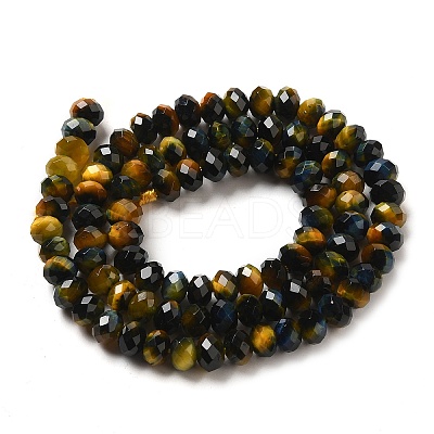 Natural Rainbow Tiger Eye Beads Strands G-NH0002-D04-02-1