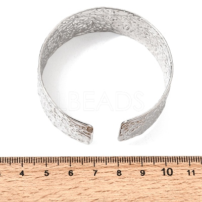 21.5MM 304 Stainless Steel Textured Cuff Bangles for Women SA-CBA37BC-26P-1