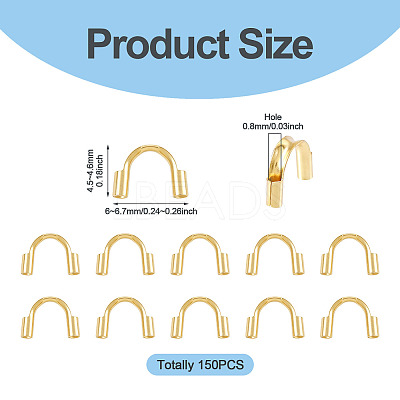 150Pcs 304 Surgical Stainless Steel Wire Guardian and Protectors STAS-TA0006-35A-G-1