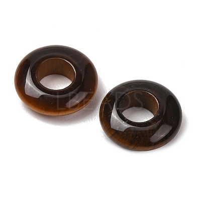 Natural Tiger Eye European Beads G-C134-01L-1
