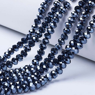 Electroplate Glass Beads Strands EGLA-A034-P3mm-A18-1