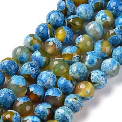 Natural Fire Crackle Agate Bead Strands G-K166-06F-10mm-08-1