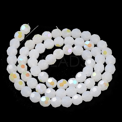 Imitation Jade Glass Beads Strands EGLA-A035-J8mm-L05-1