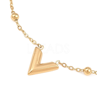 304 Stainless Steel Link Chain Anklet for Women WG34D3C-02-1