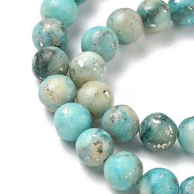 Dyed Natural Dolomite Beads Strands G-D337-8mm-D07-1