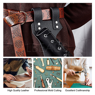 PU Leather Waist Sheath AJEW-WH0001-47B-1