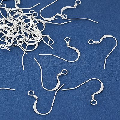 Brass Earring Hooks KK-H258-06C-S-1