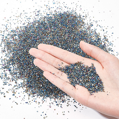 120G 2 Style Electroplate Glass Beads EGLA-DR0001-01-1