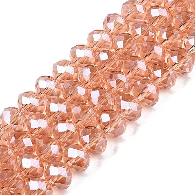 Electroplate Glass Beads Strands LS-EGLA-A044-T8mm-A21-1