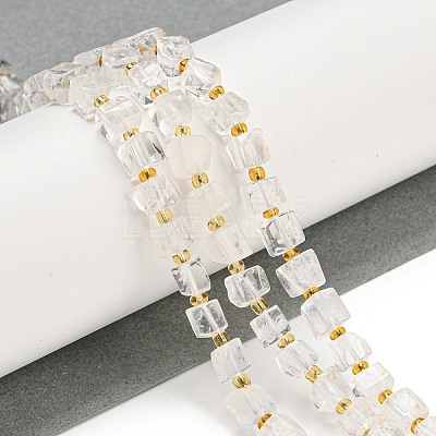 Natural Quartz Crystal Beads Strands G-G053-B15-01A-1
