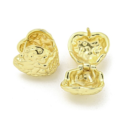 Brass Hoop Earrings LS-EJEW-Q799-03C-G-1