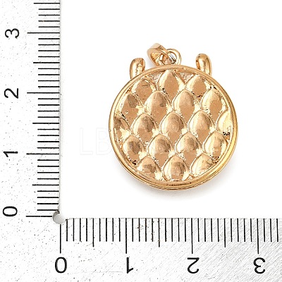 Brass Micro Pave Cubic Zirconia Pendants KK-K351-53G-1