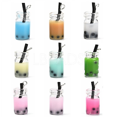 Glass Bottle Pendants CRES-N017-03-M-1