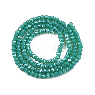 Electroplate Glass Beads Strands EGLA-A044-P1mm-A31-1