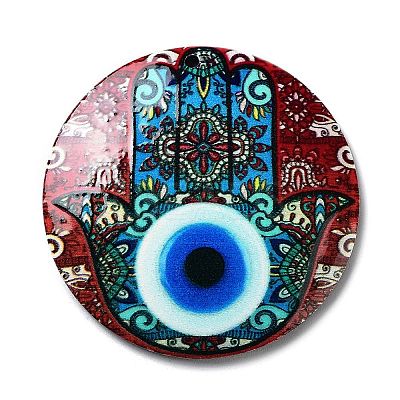 Opaque Acrylic Pendants SACR-P029-A01-1
